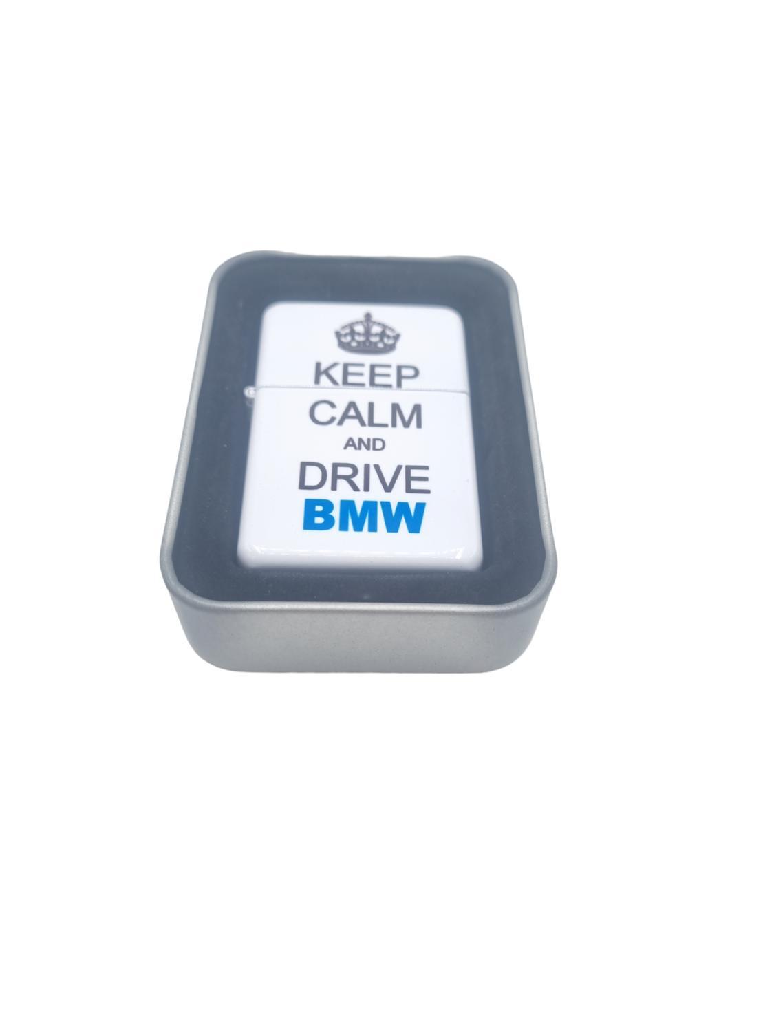 Bensintändare Keep calm and drive BMW