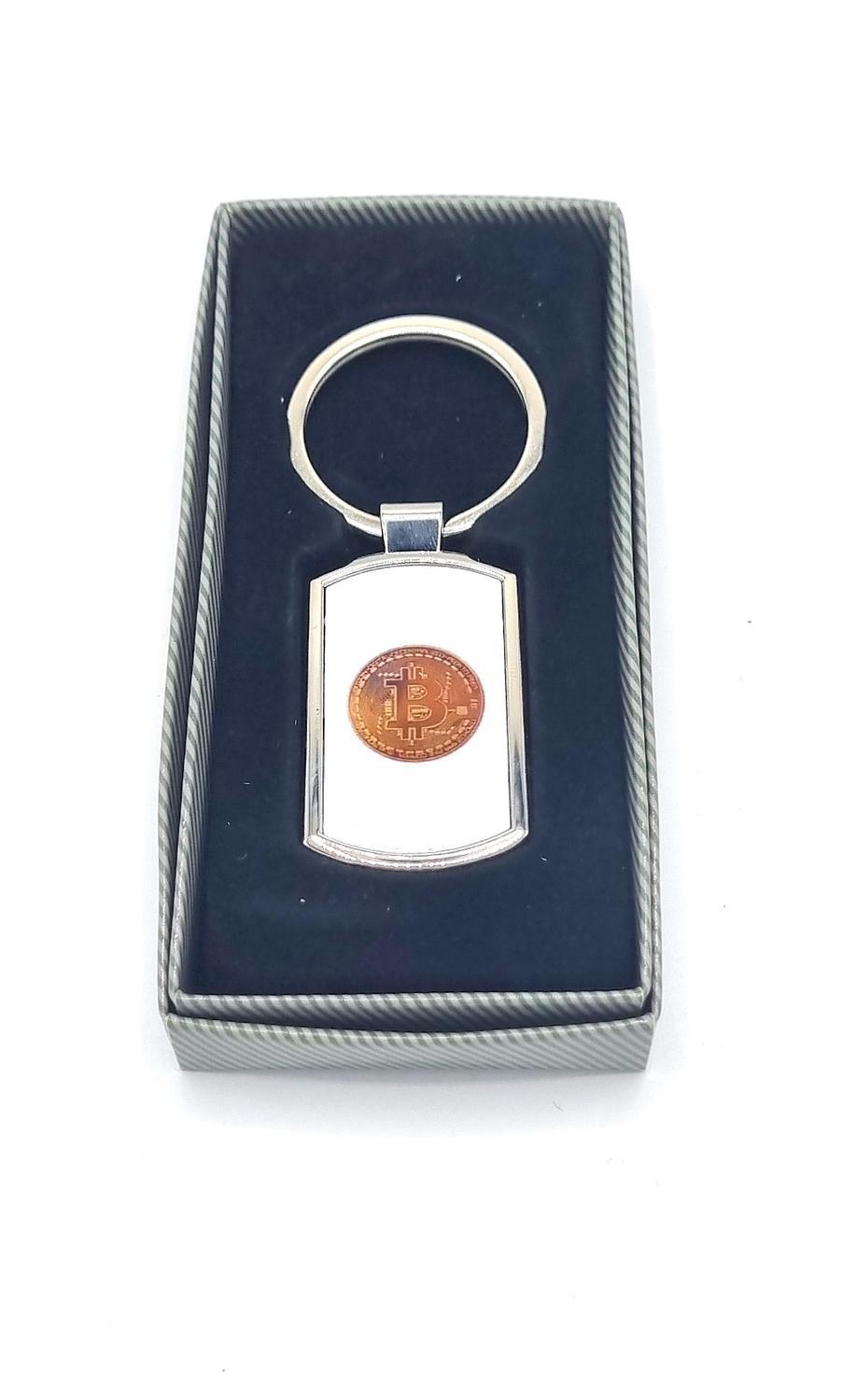 Bitcoin Crypto nyckelring – produktbild – Hiprock