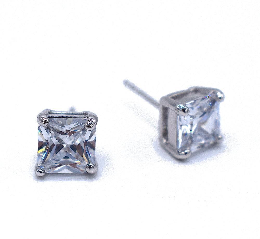 Bling Örhängen - Vit sten – produktbild – Hiprock