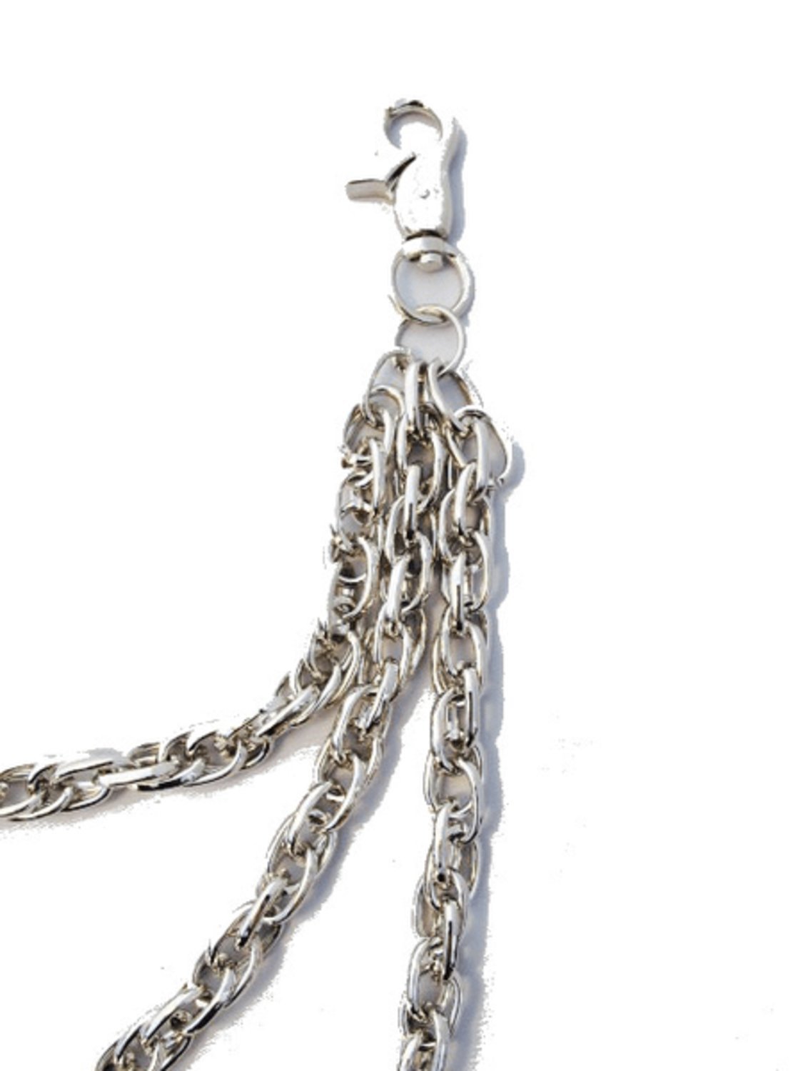 Byxkedja tre silverfärgade kedjor – produktbild – Hiprock