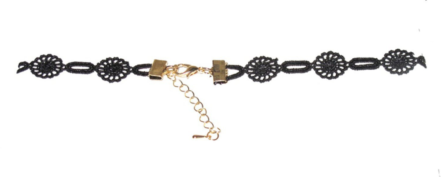 Choker necklace - black fabric