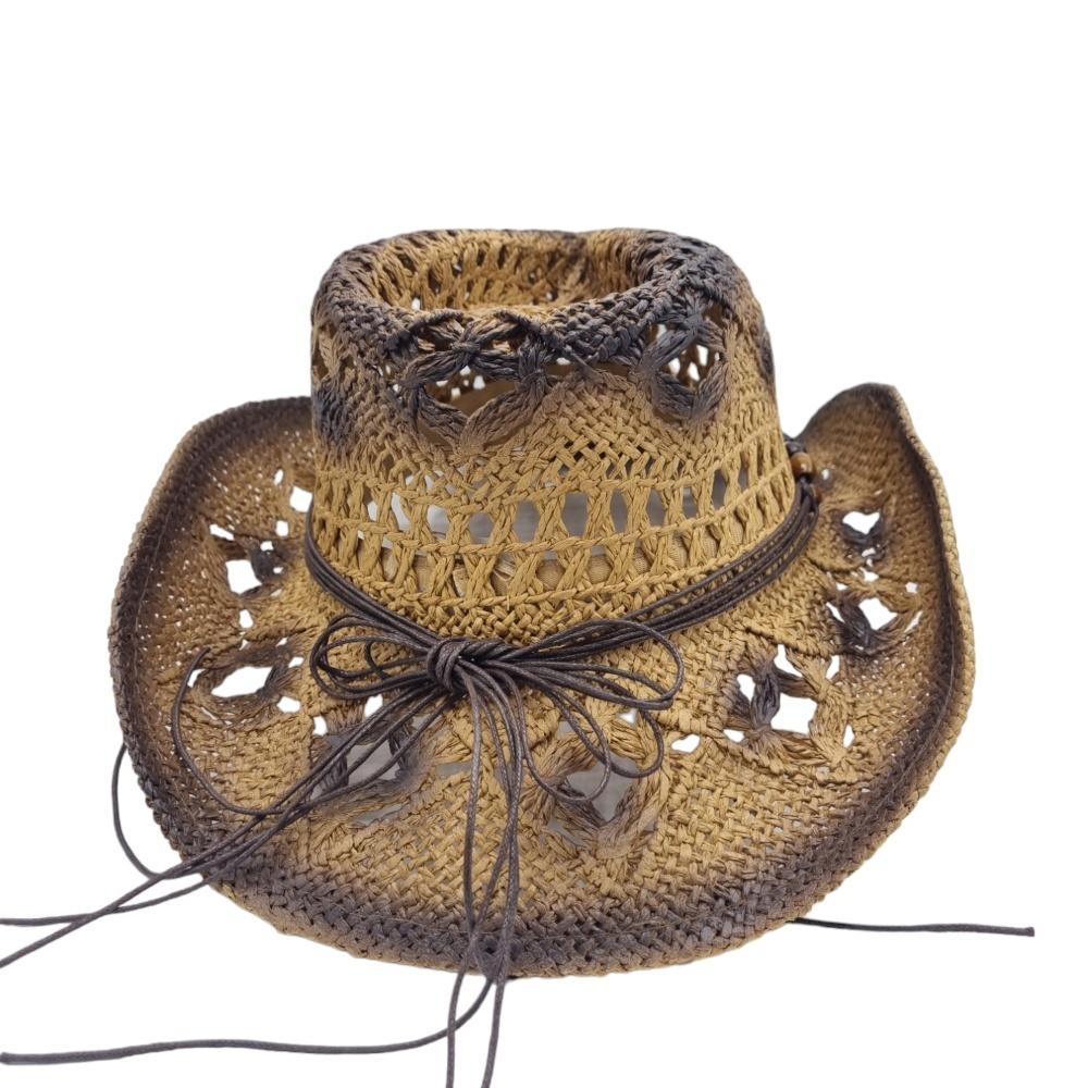 Cowboyhatt Blue medallion white