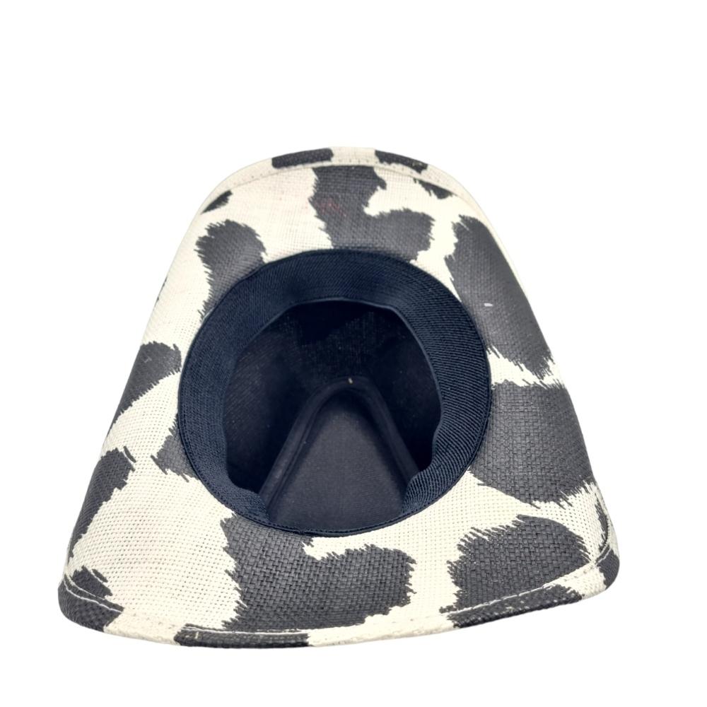 Cowboyhatt Blue medallion white