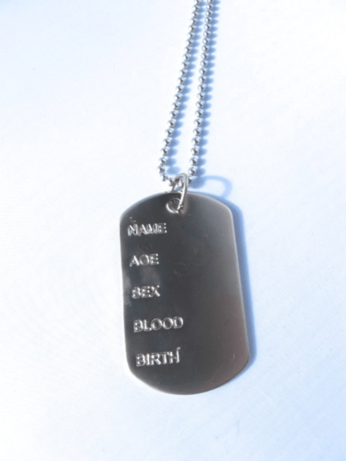 Dog Tag Halsband Silverfärgad