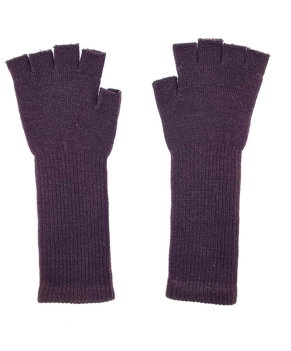 Fingerlösa vantar långa - Mörkbrun – produktbild – Hiprock