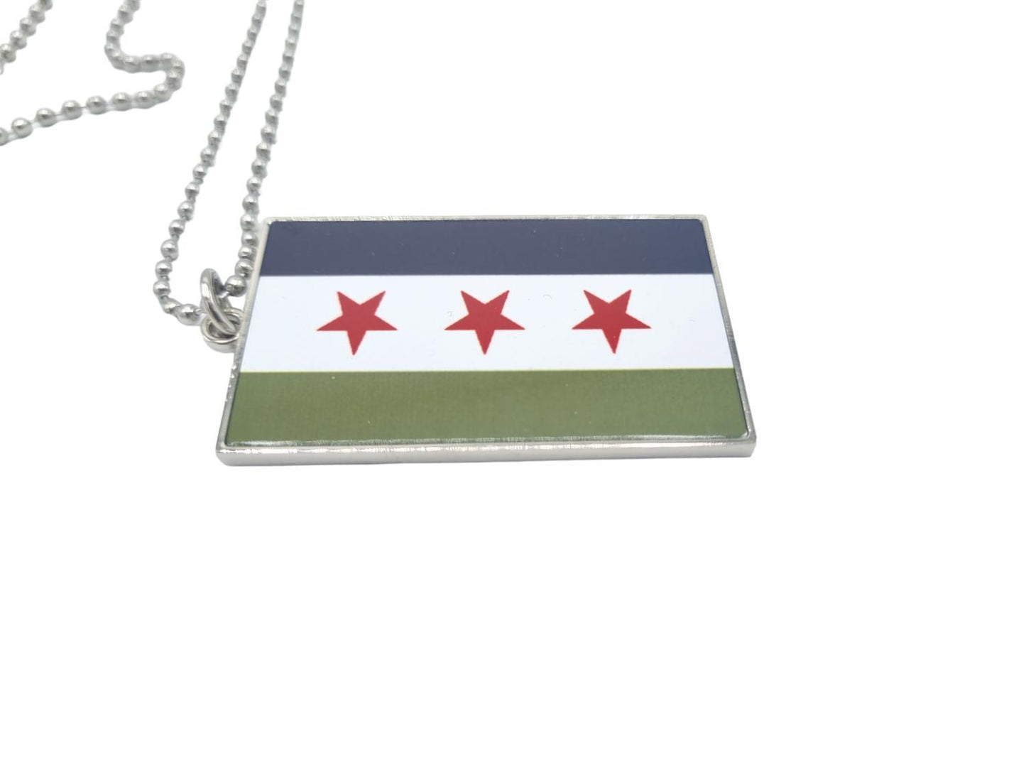 Free Syrien flagga halsband
