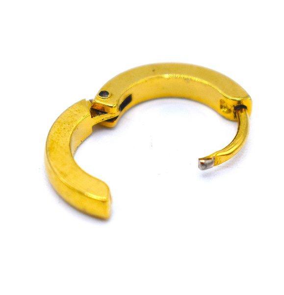 Guldfärgade ring örhängen
