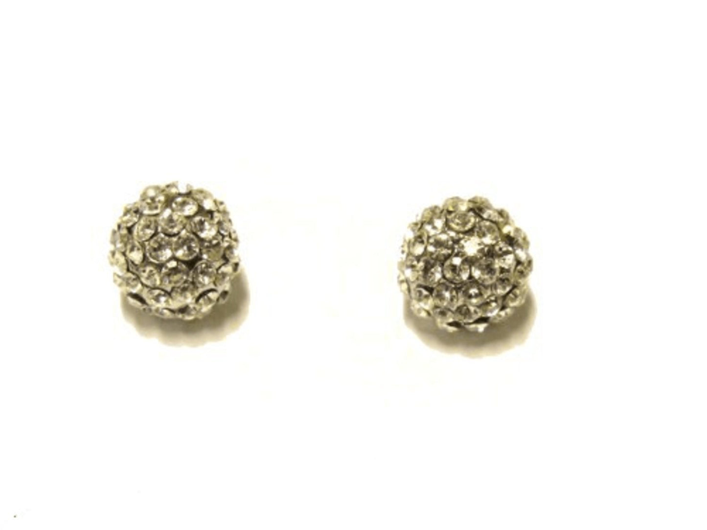 Iced ball earrings
