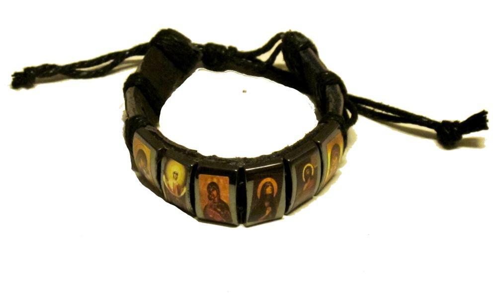 Jesus armband - Svart – produktbild – Hiprock