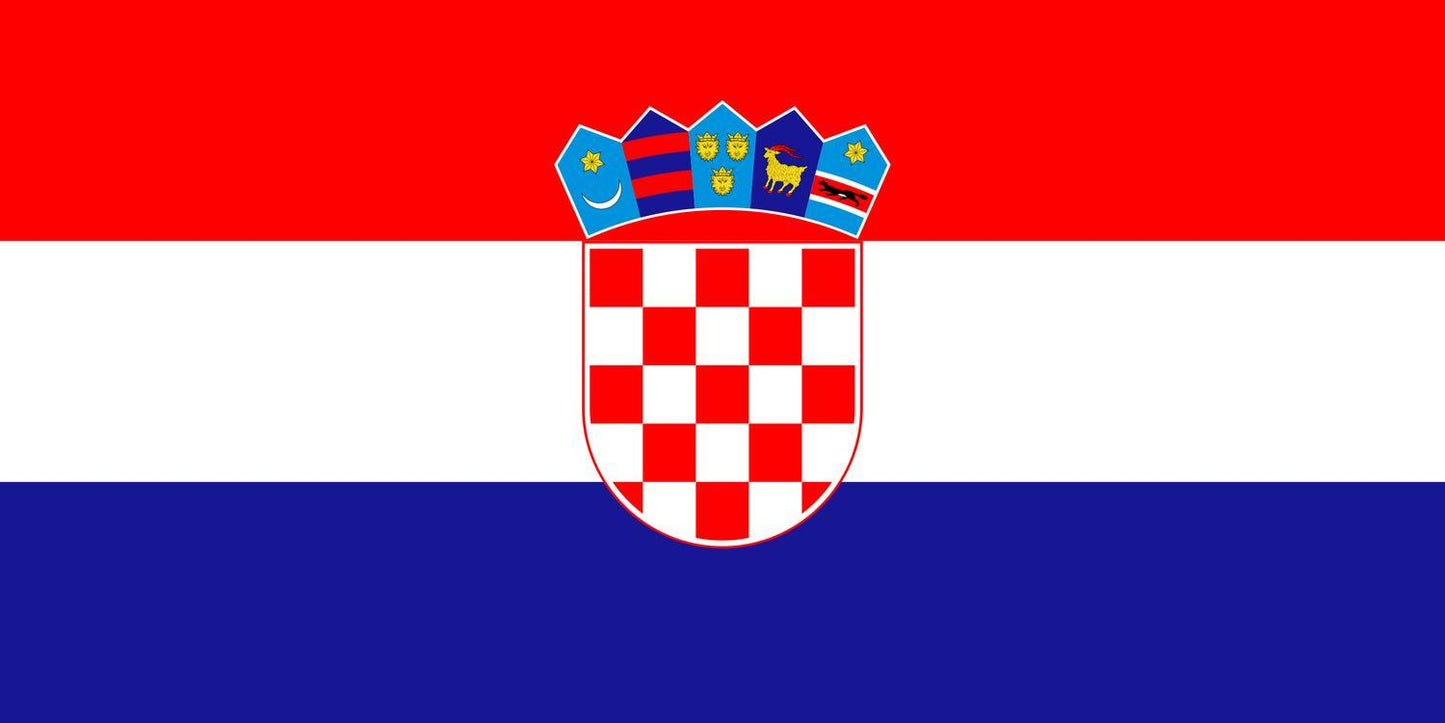 Kroatien flagga - Hiprock