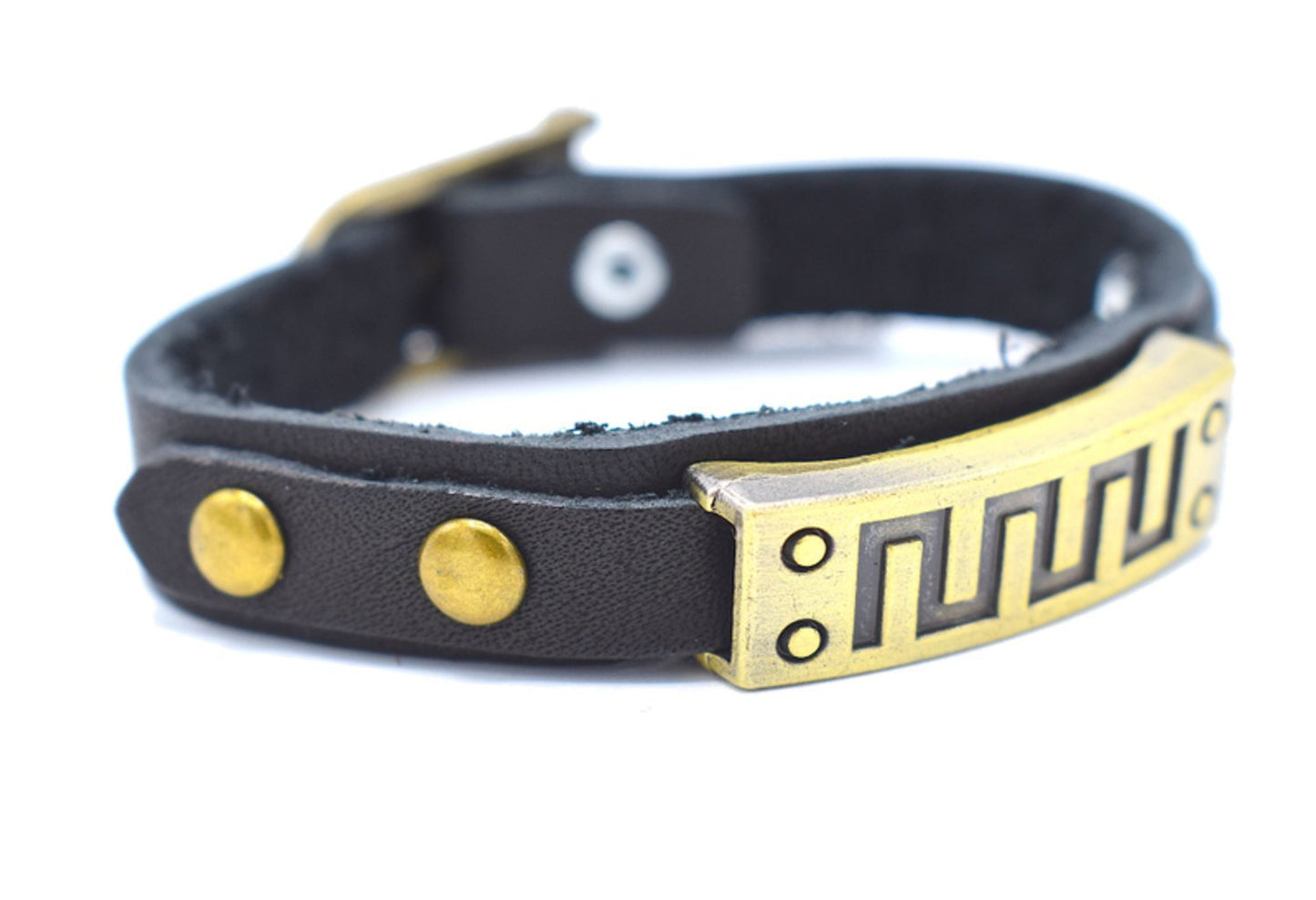 Läderarmband med mönster