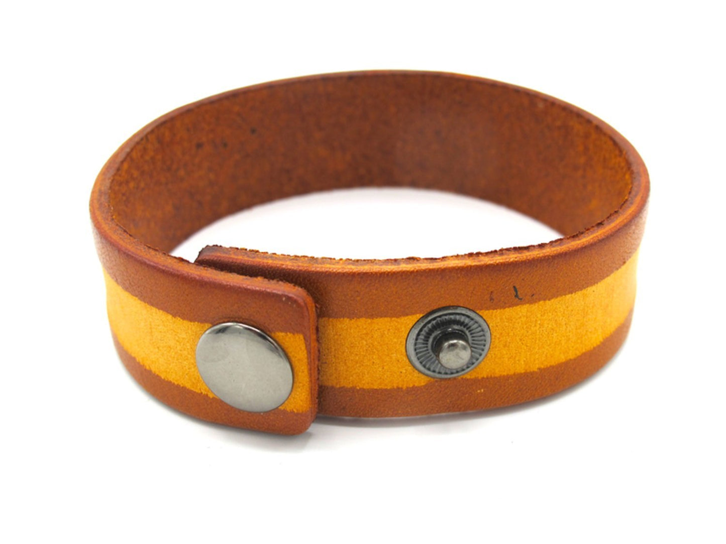 Ljusbrun läderarmband