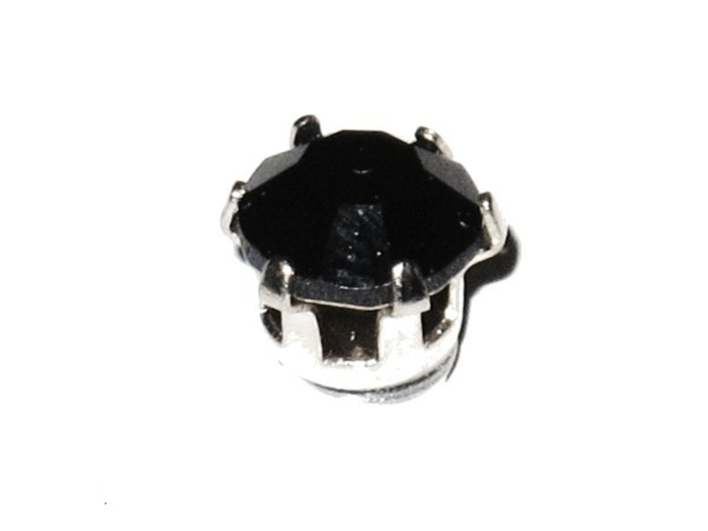 Magnet Earrings - Black crystal 8 mm