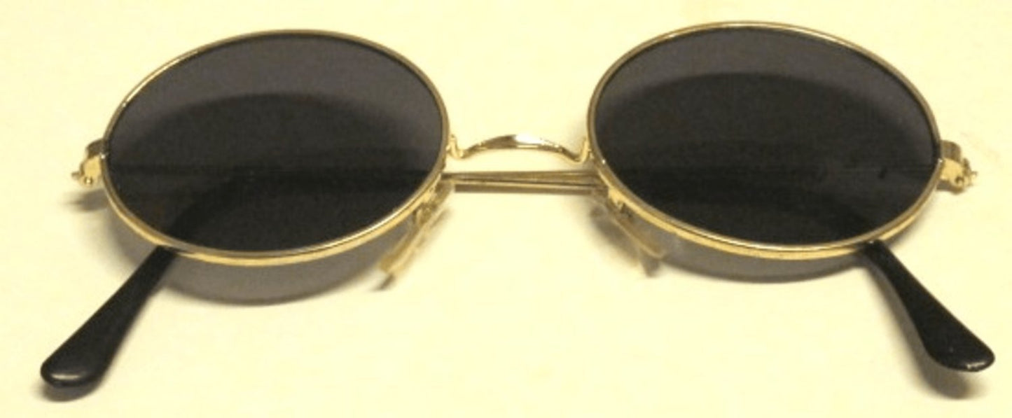 Oval svarta solglasögon