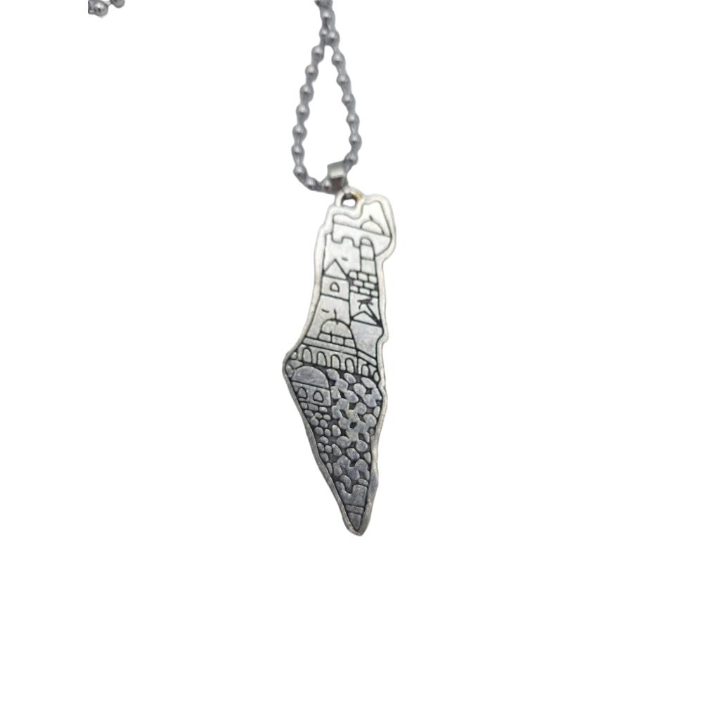 Palestina karta halsband