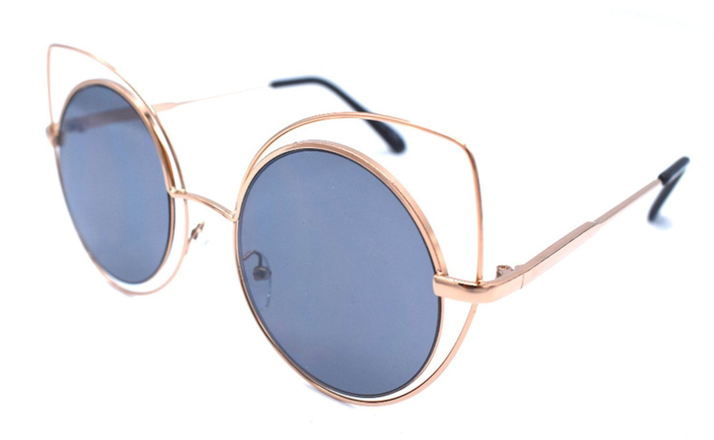 Pyöreät Cat aurinkolasit tummat