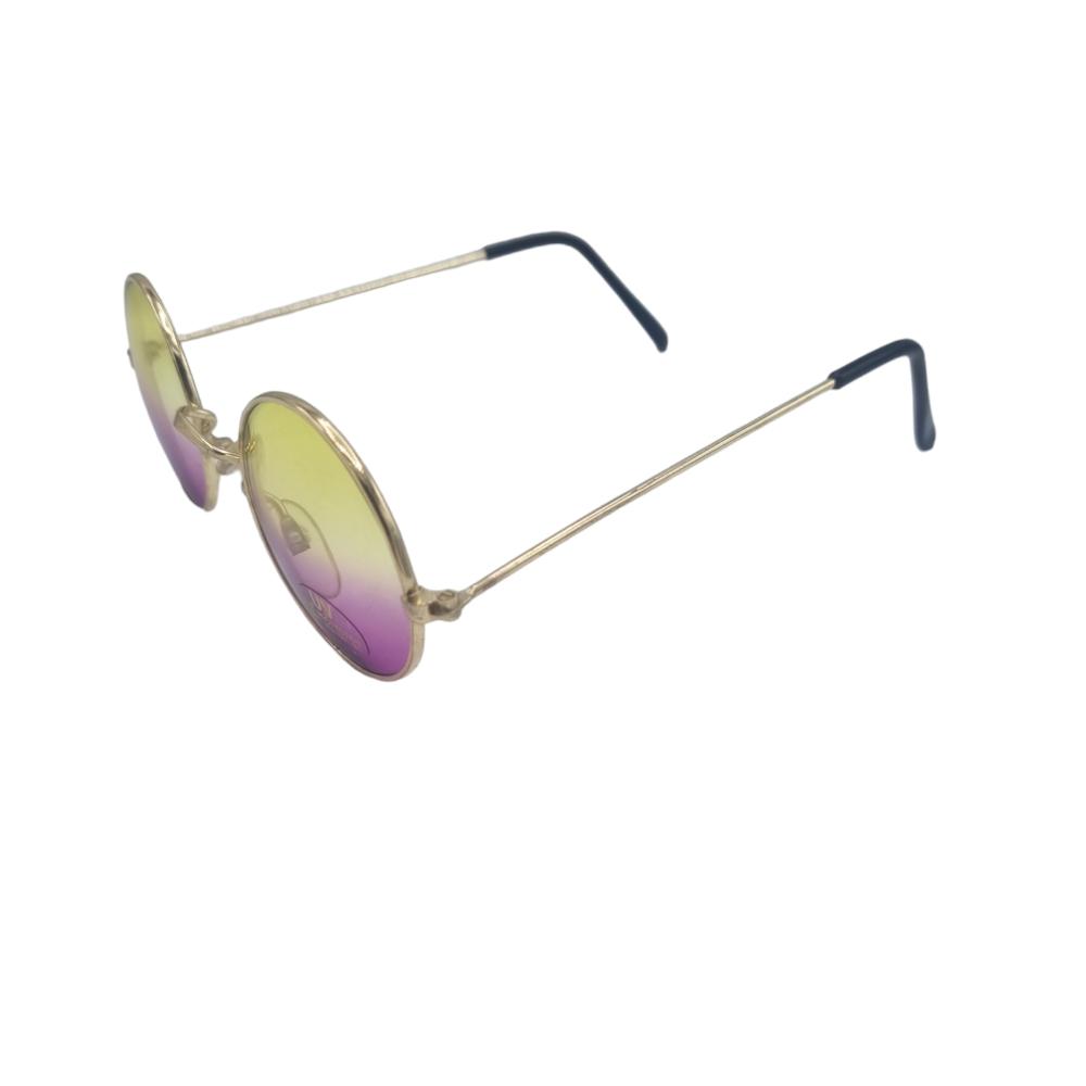 Runda solglasögon - Gul-Lila Linser – produktbild – Hiprock