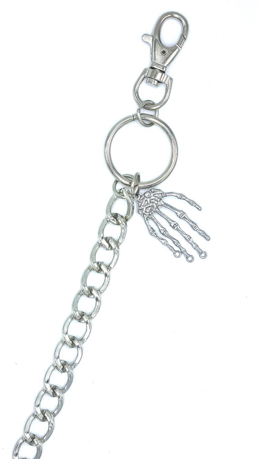 Silverfärgad byxkedja hand – produktbild – Hiprock