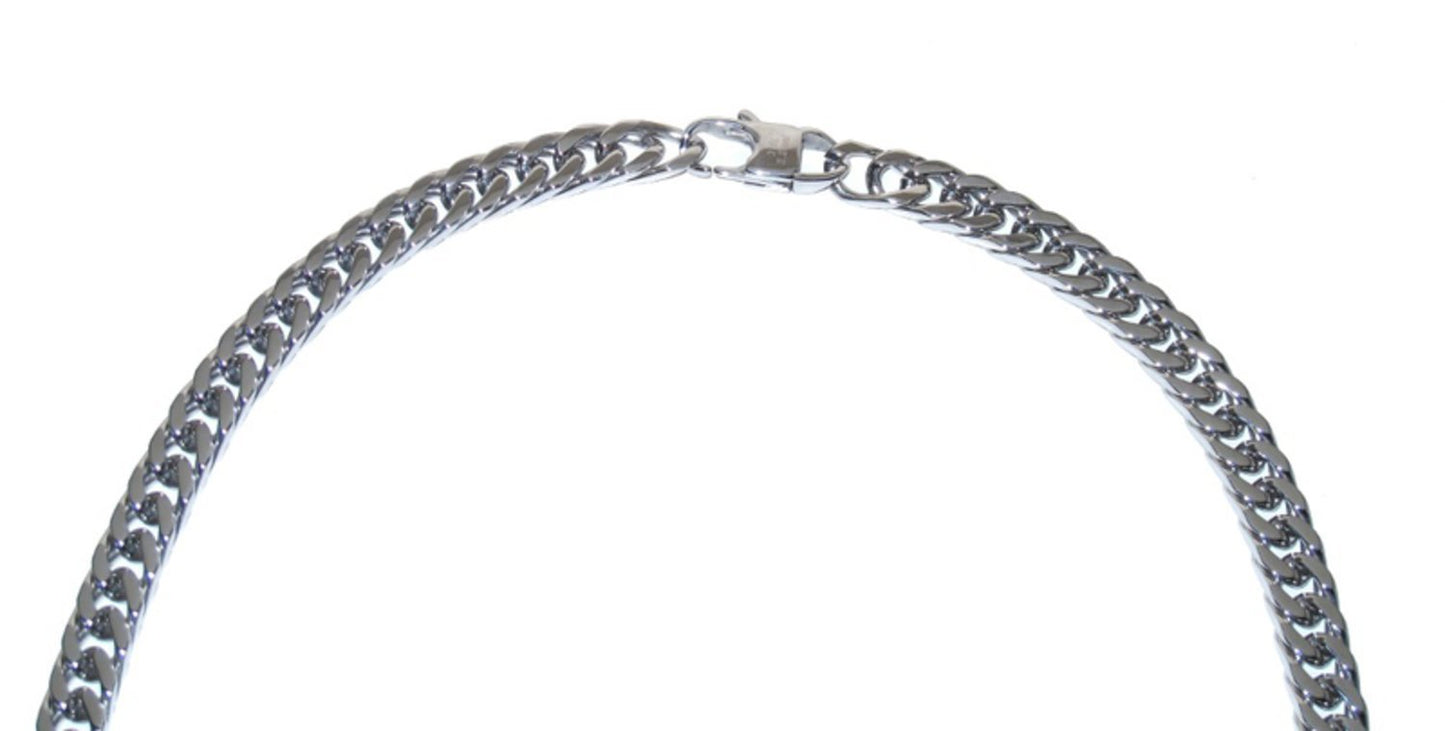Silverfärgad kedjehalsband