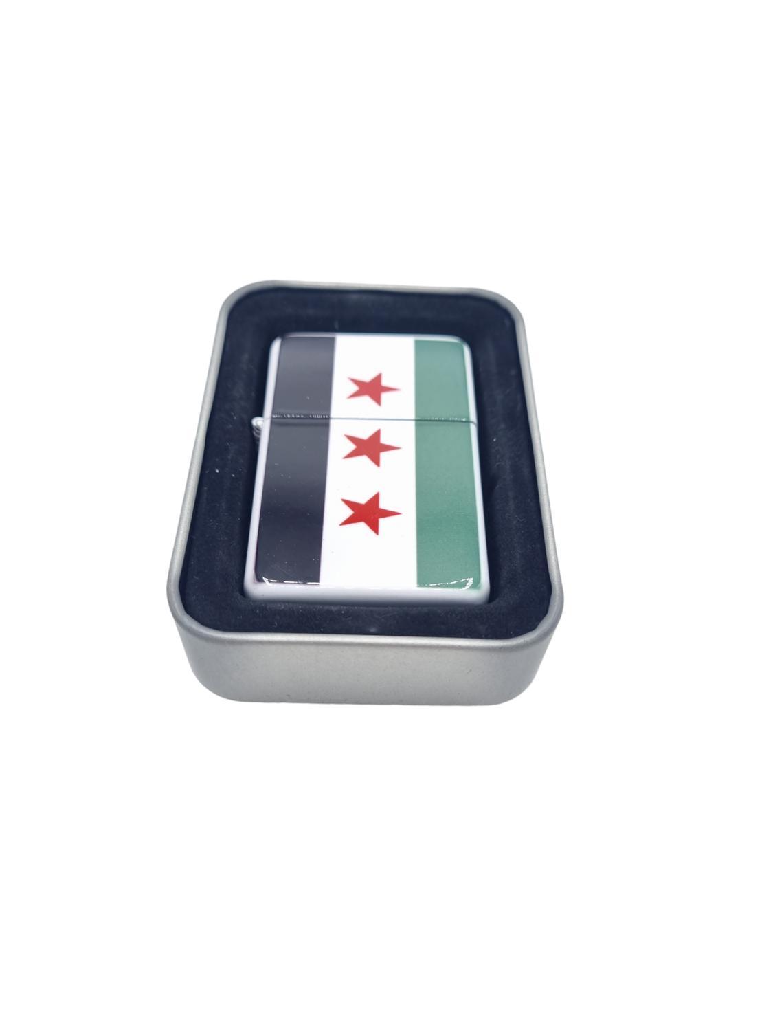 Syriens gamla flagga bensintändare - Hiprock