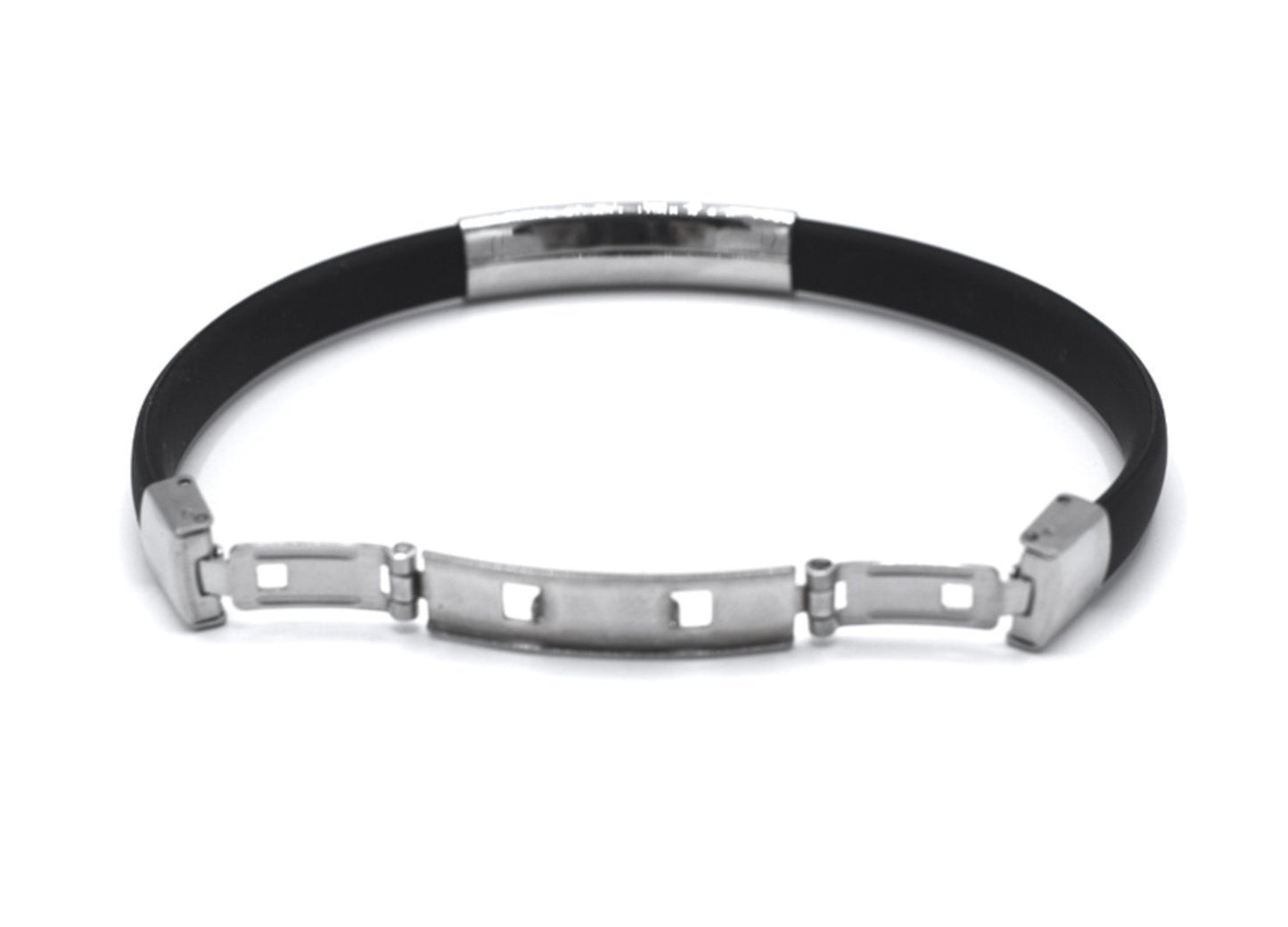 Våg svart armband