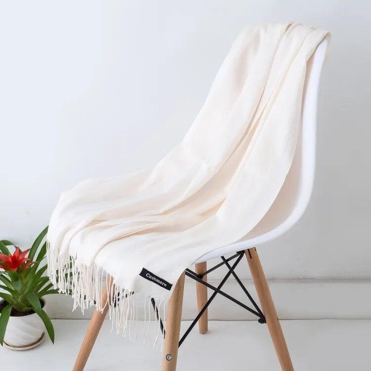 Vit Viscose sjal - Hiprock