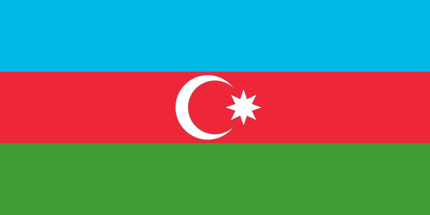 Azerbajdzjan flagga