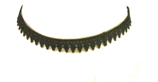 Choker halsband - svart tyg