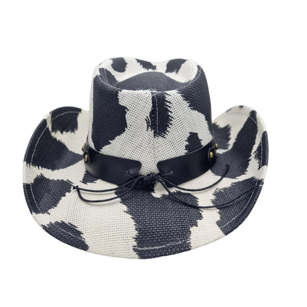 Cowboyhatt Blue medallion white