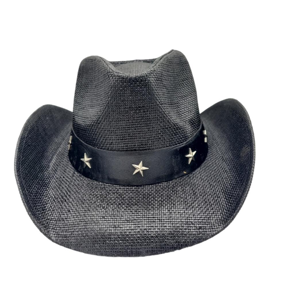 Cowboyhatt Blue medallion white