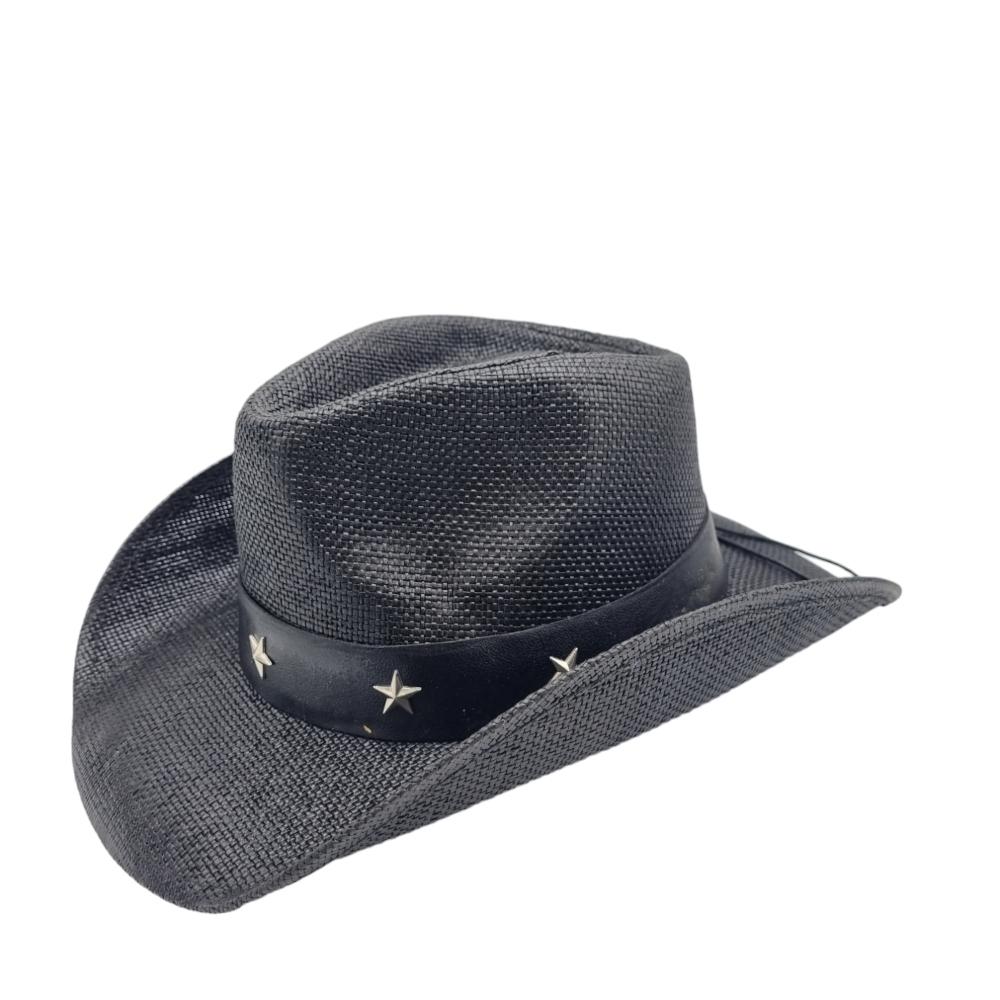 Cowboyhatt Blue medallion white