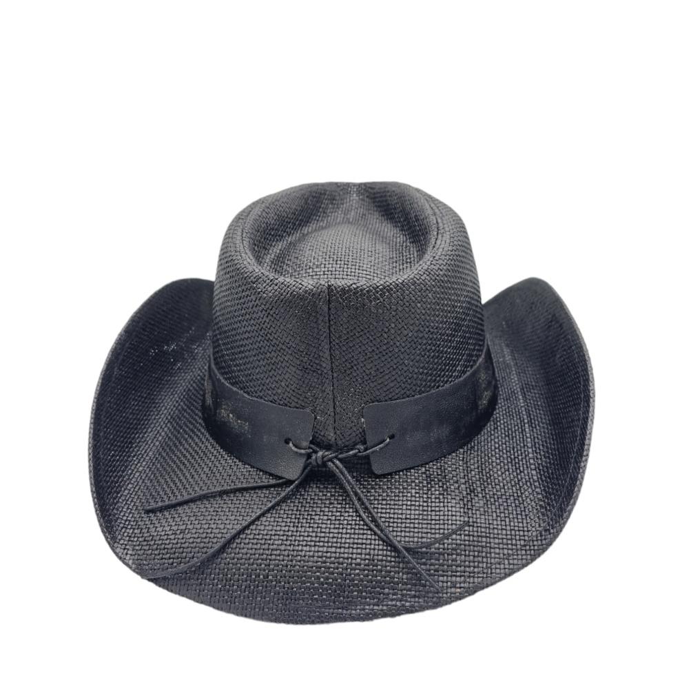 Cowboyhatt Blue medallion white