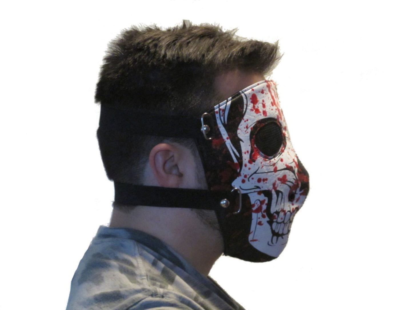 Dödskalle mask läder Motorcykel
