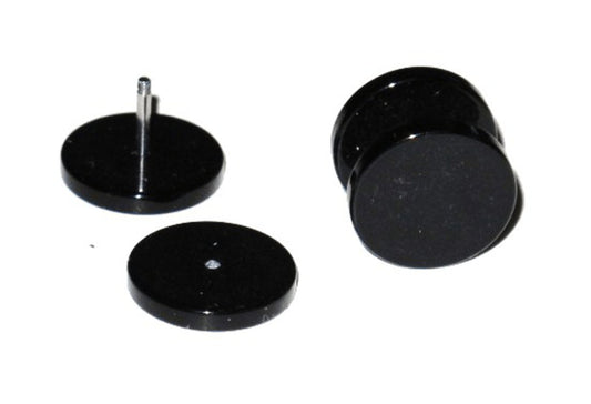Fake Plugg - Svart- 6 mm
