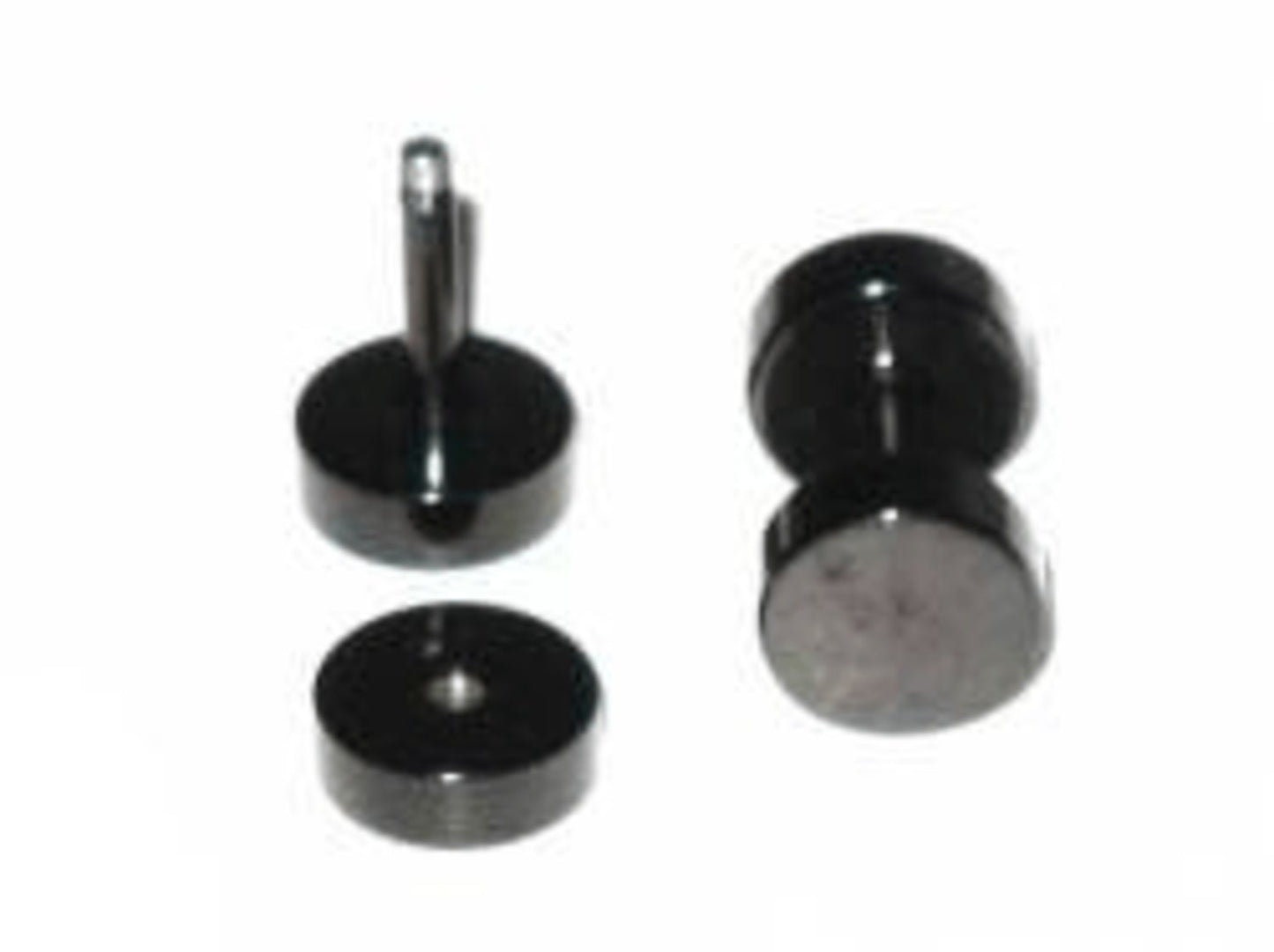 Fake Plugg - Svart- 8 mm / ett par