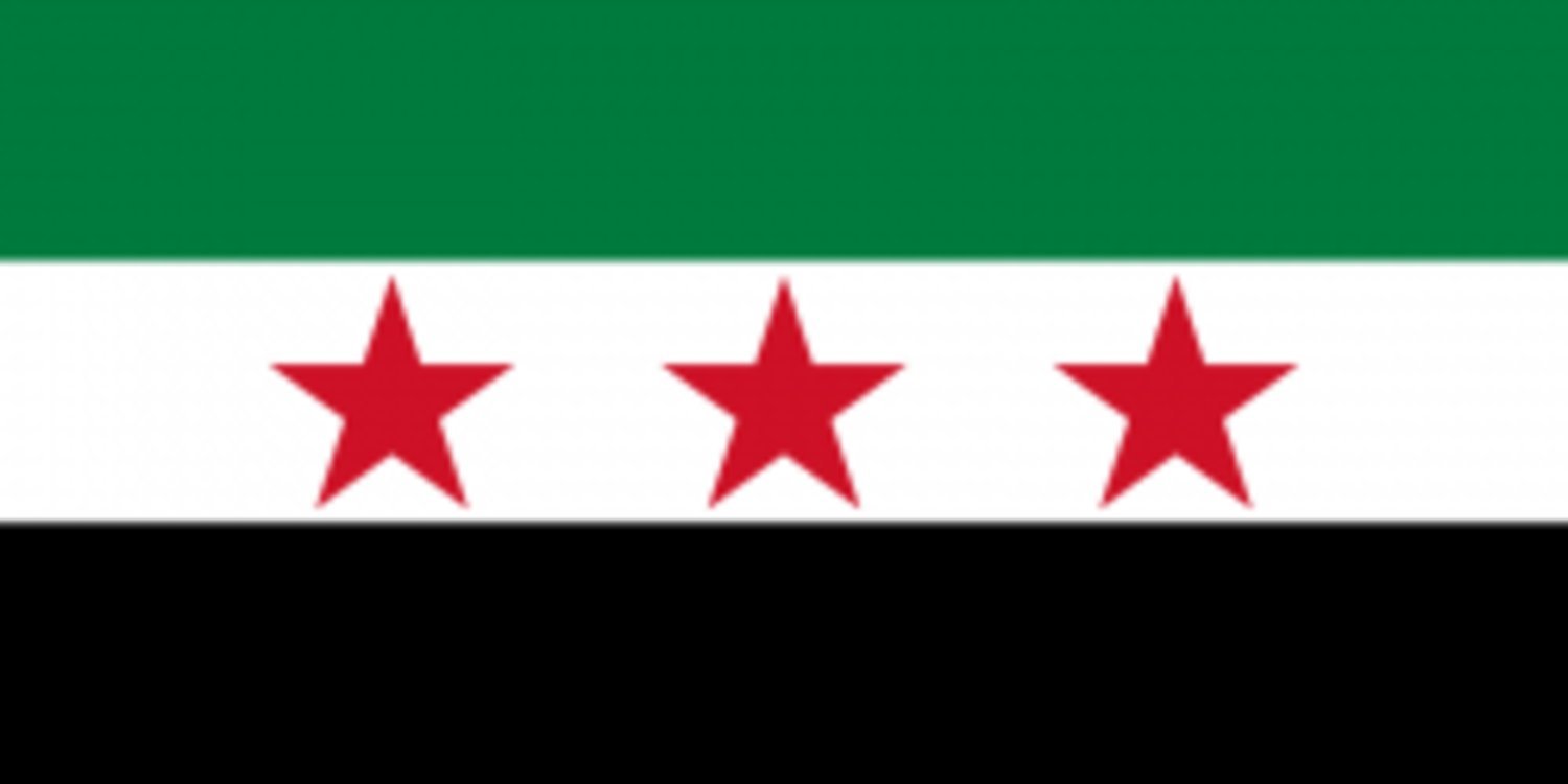 Flagga - Syrien (gamla) Syriska nationella koalitionen använder - Hiprock 