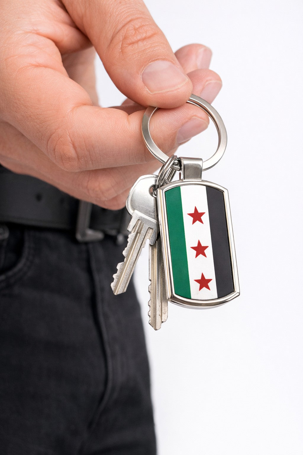 Free Syrien flagga nyckelring - Hiprock 