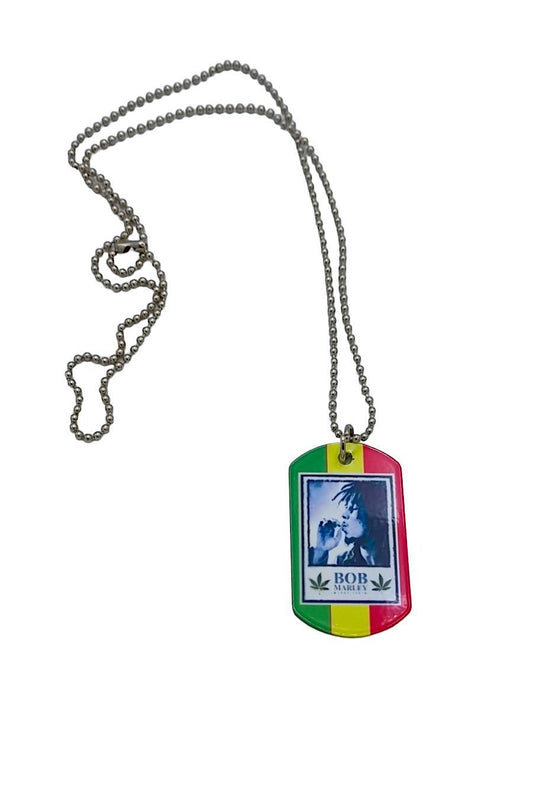 Halsband - Dog Tag  rasta man