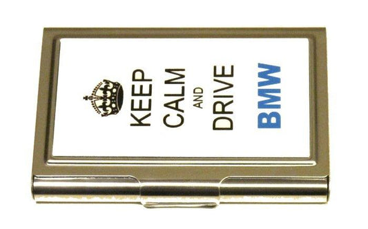 Korthållare -Keep calm and drive BMW