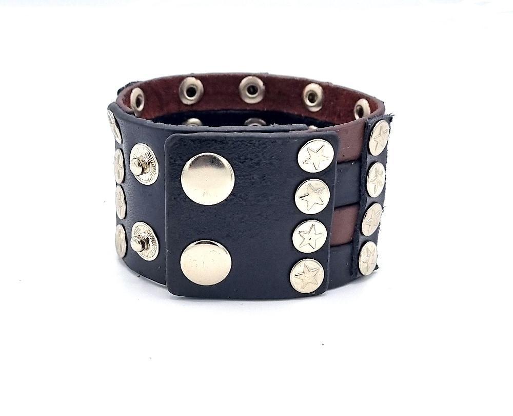 Läderarmband med stjärnor
