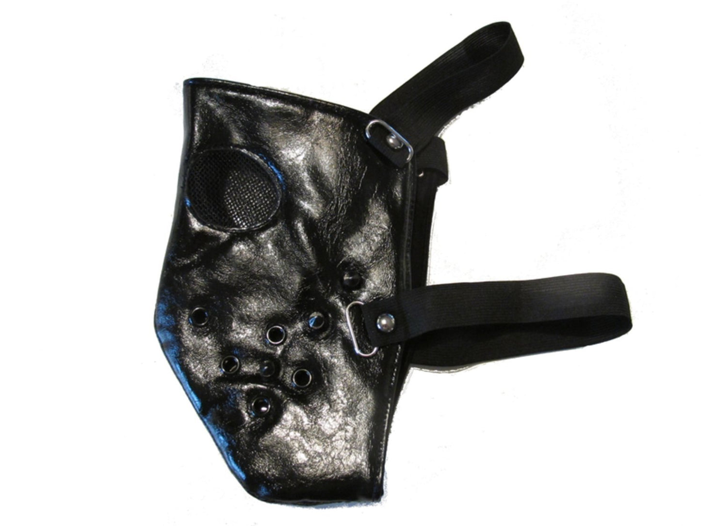 Lädermask med nitar
