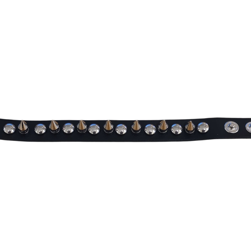 Nitarmband med koniska spikes – Justerbar snap-knäppning
