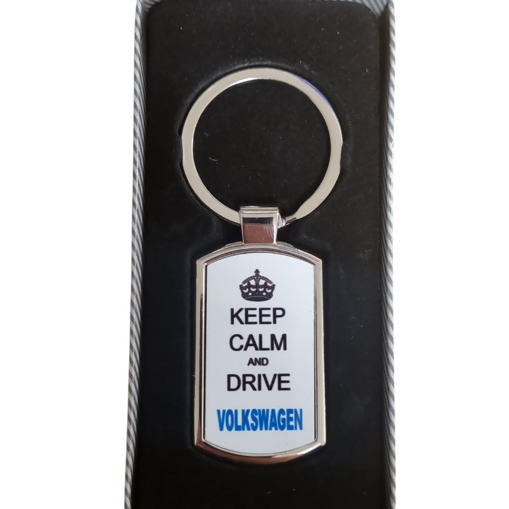 Nyckelring Keep calm and drive Volkswagen