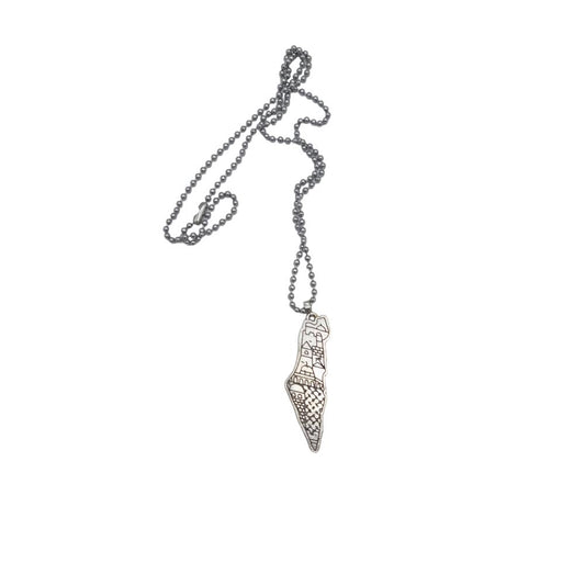 Palestina karta halsband