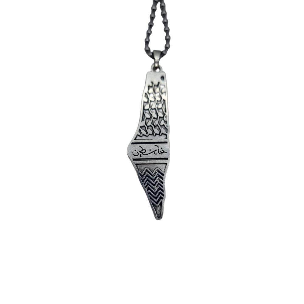 Palestina karta halsband