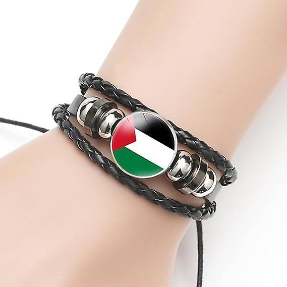 Palestina läderarmband