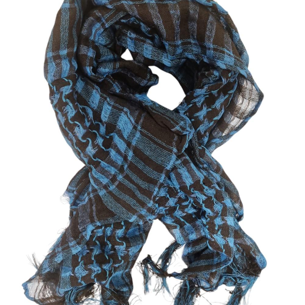 Palestinasjal - Turkos och svart - scarf