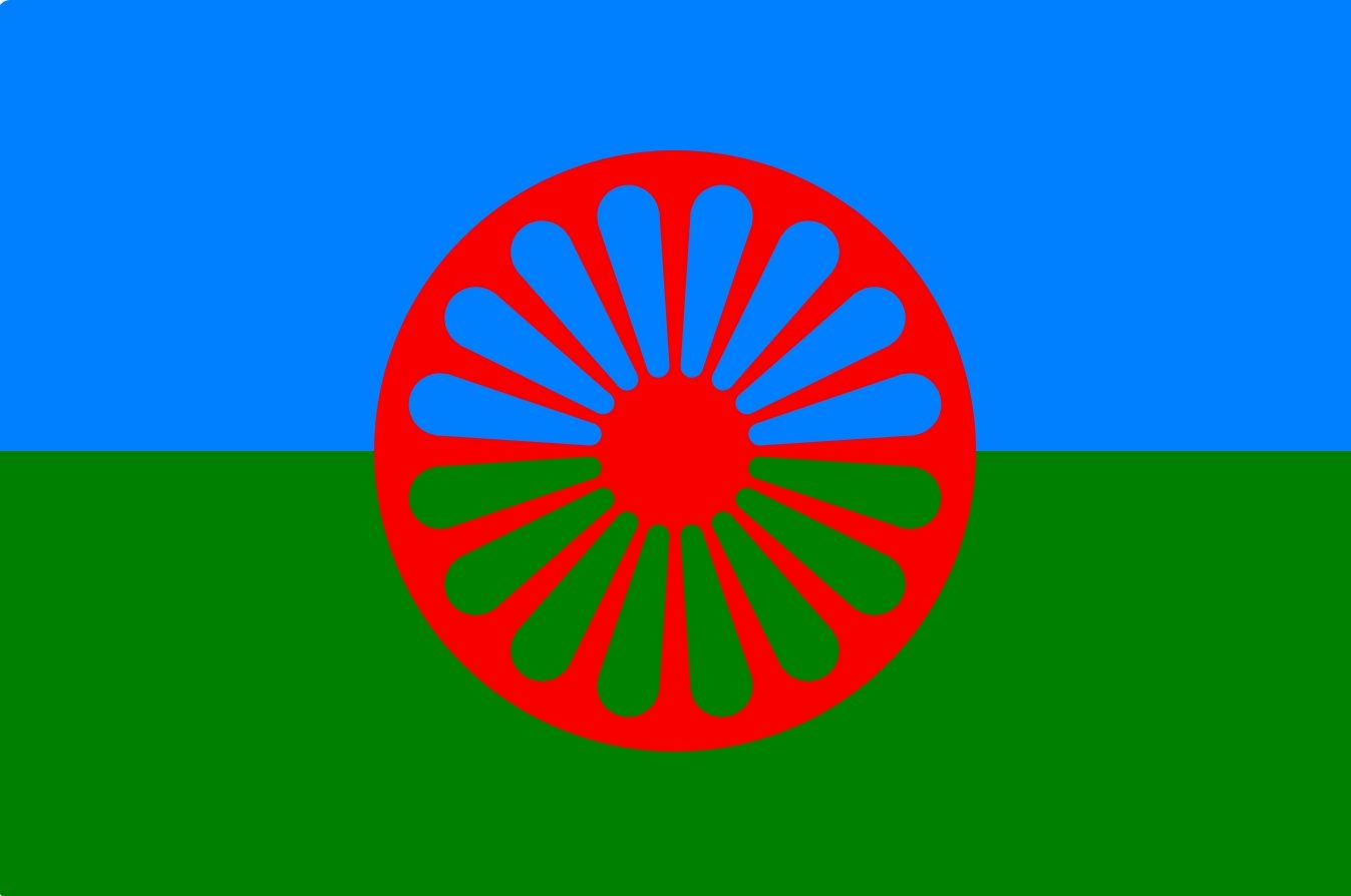 Romska flaggan - Romani - Hiprock 