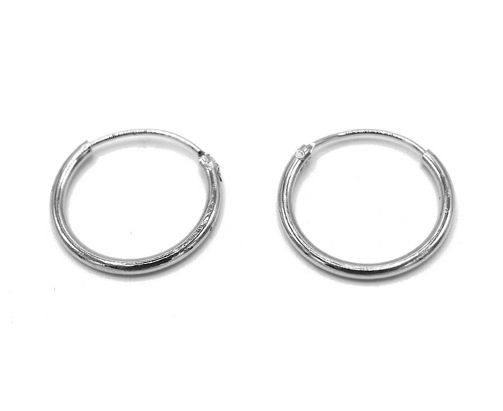 Silverfärgade ring örhängen