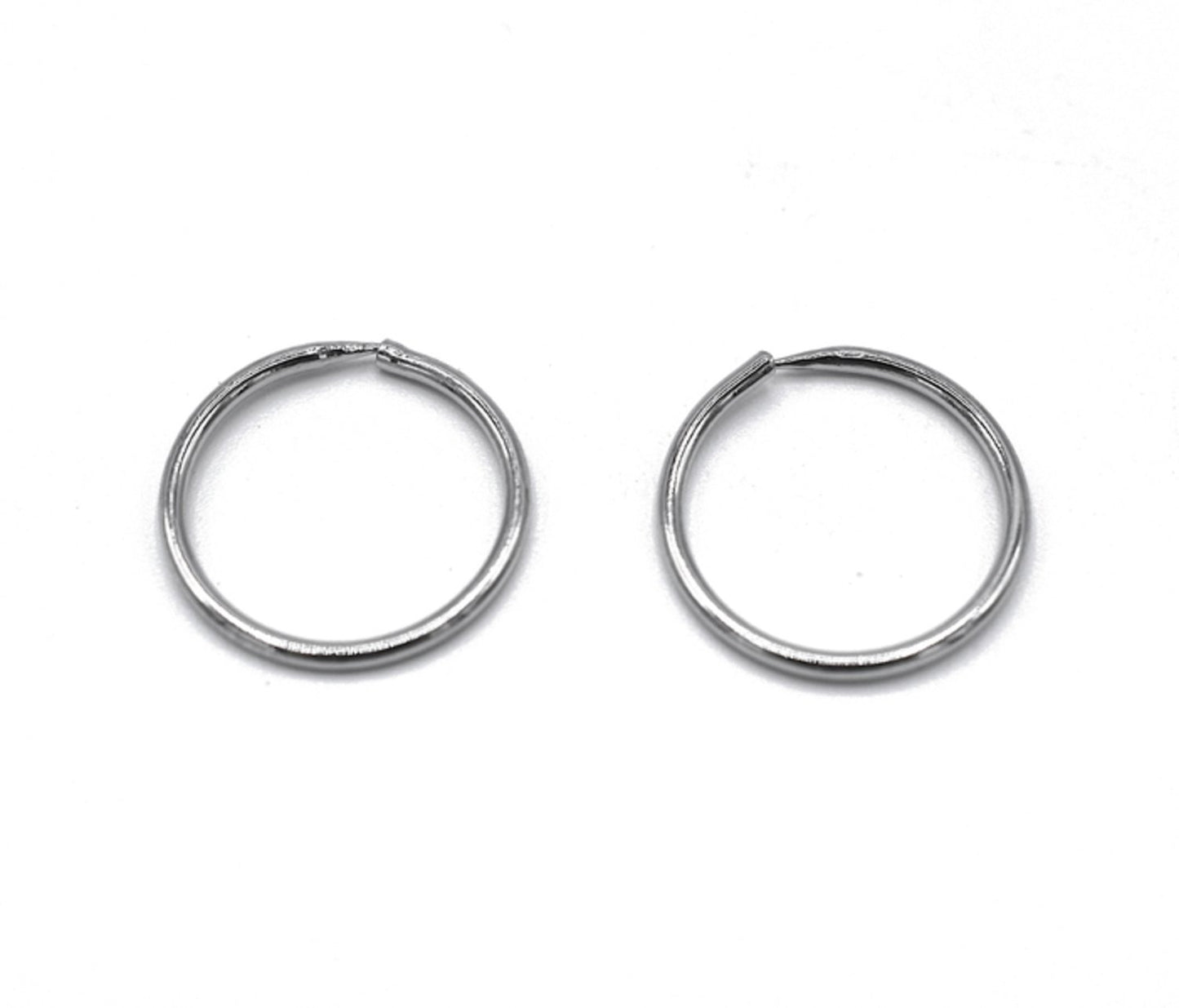 Silverfärgade ring örhängen